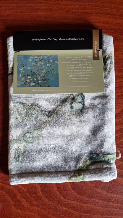 Beddinghouse Vincent van Gogh Blossom Green Towels, badhanddoeken katoenen badstof