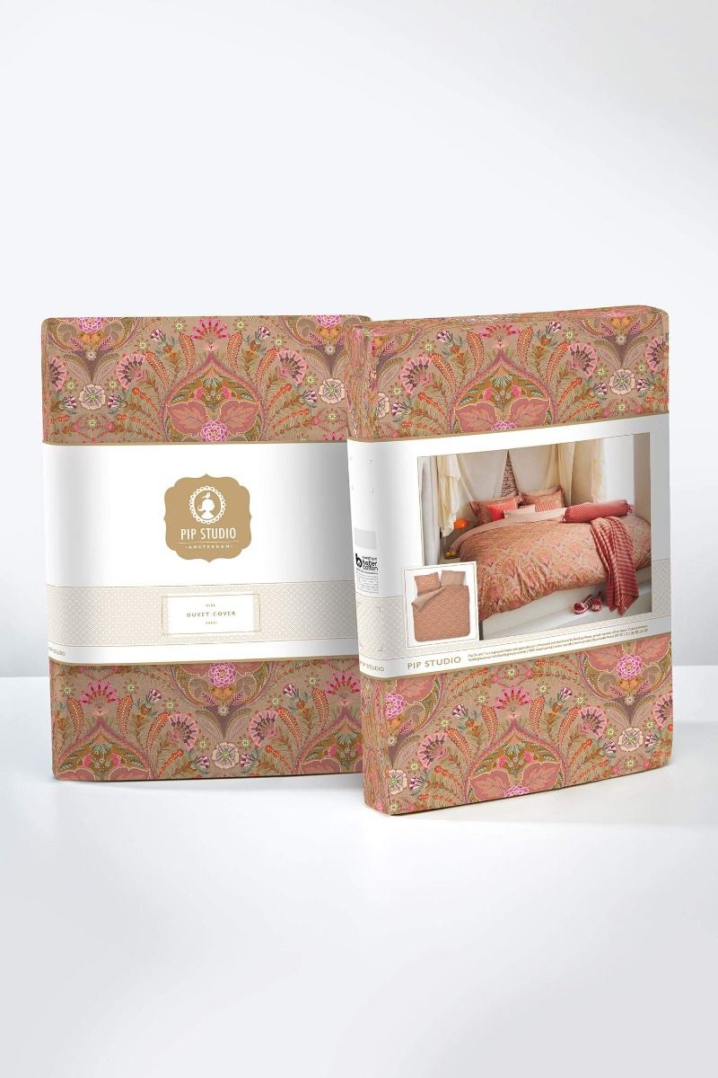 Pip Studio Alba Khaki perkal 200TC dekbedovertrek paisley