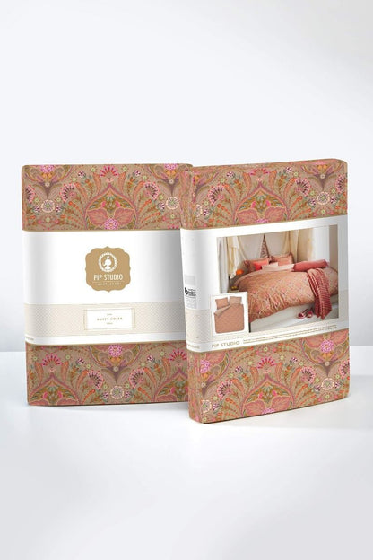 Pip Studio Alba Khaki perkal 200TC dekbedovertrek paisley