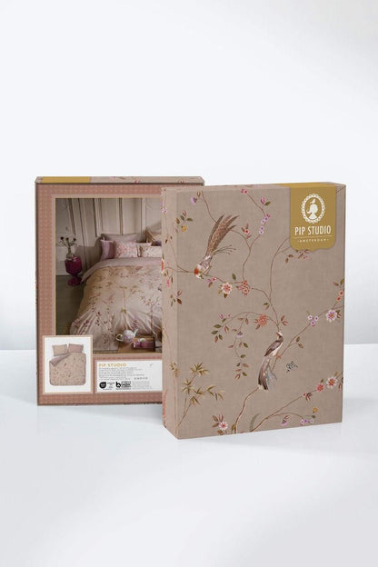 Pip Studio Bamboo Blossom Khaki 200TC perkalkatoen dekbedovertrek