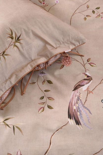 Pip Studio Bamboo Blossom Khaki 200TC perkalkatoen dekbedovertrek