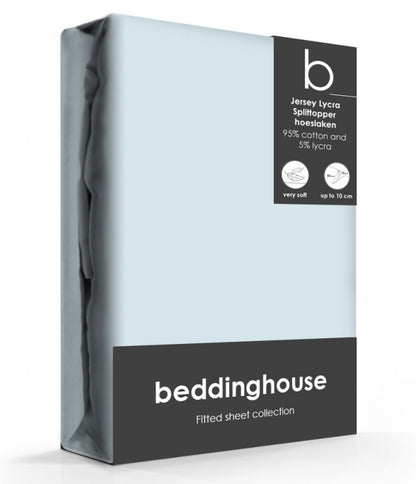 Beddinghouse Jersey lycra split-topper hoeslaken light blue, blauw