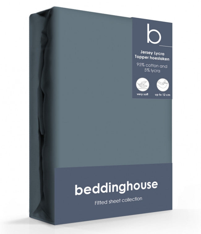 Beddinghouse Jersey-Lycra Topper hoeslaken Cool Grey