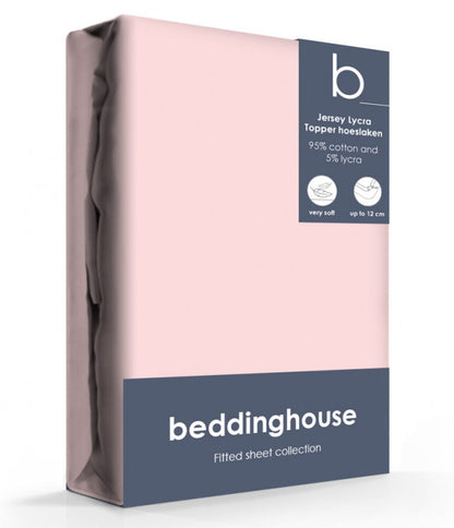 Beddinghouse Jersey-Lycra Topper hoeslaken light pink, roze