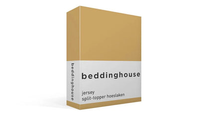 Beddinghouse Jersey split-topper hoeslaken yellow, okergeel