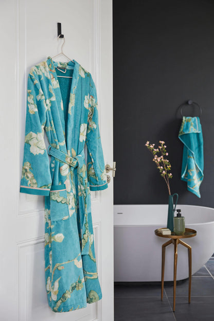 Beddinghouse Vincent van Gogh Blossom Blue katoenen bathrobe badjas