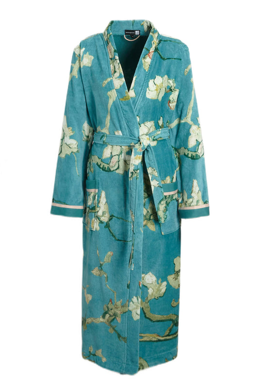 Beddinghouse Vincent van Gogh Blossom Blue katoenen bathrobe badjas