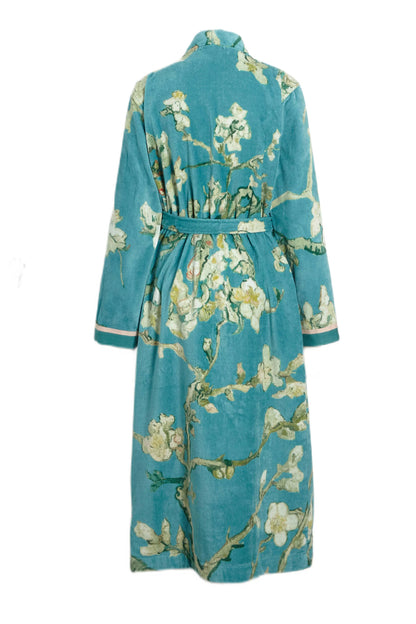 Beddinghouse Vincent van Gogh Blossom Blue katoenen bathrobe badjas