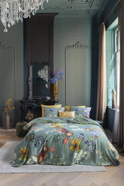 Beddinghouse Vincent van Gogh Partout des Fleurs Green dekbedovertrek katoensatijn 220TC