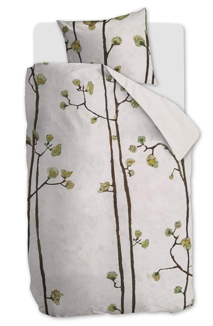 Beddinghouse Vincent van Gogh Plum Blossoms Sand 220TC katoensatijn dekbedovertrek