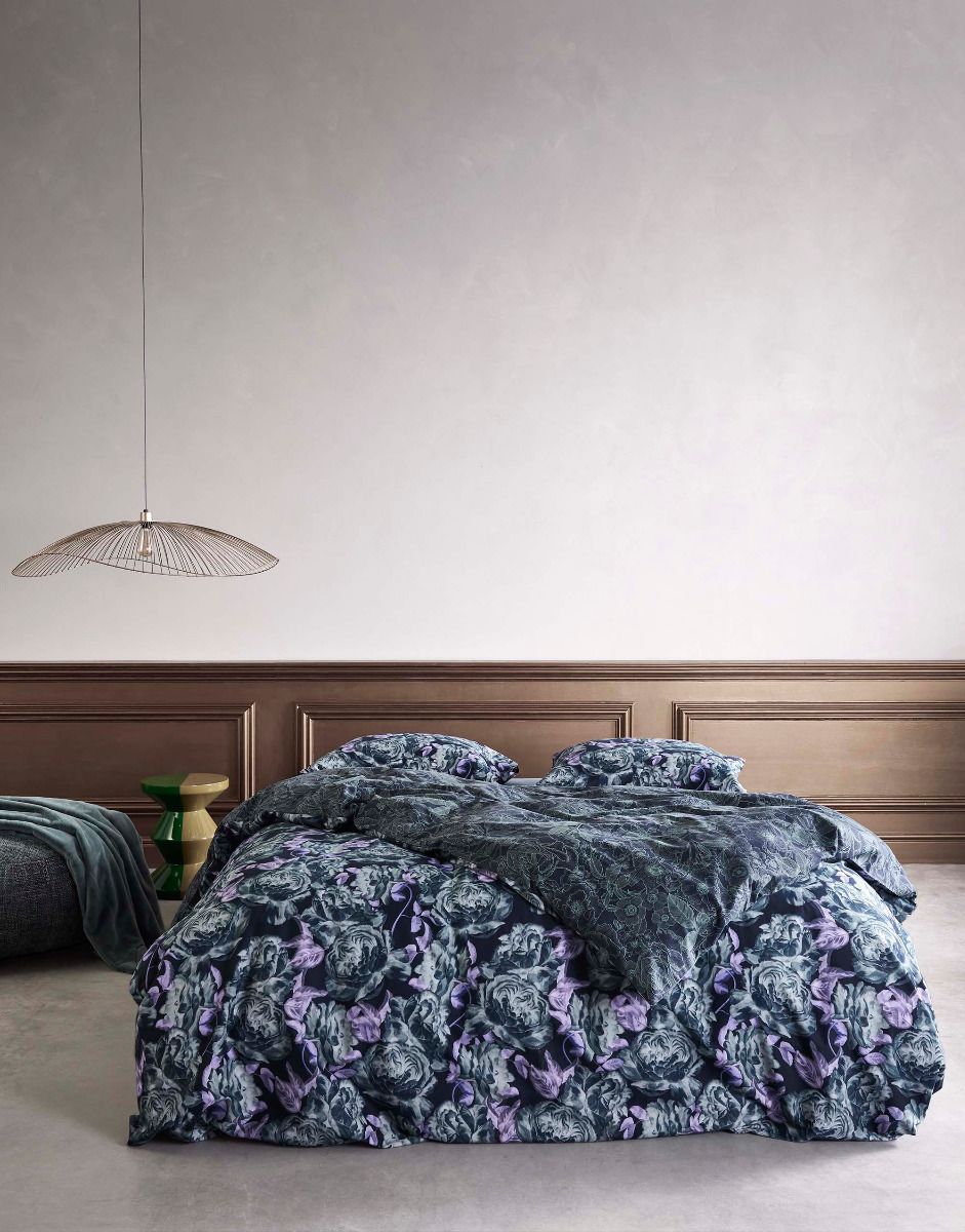 Essenza Bernice Darkest Blue twill 200TC dekbedovertrek