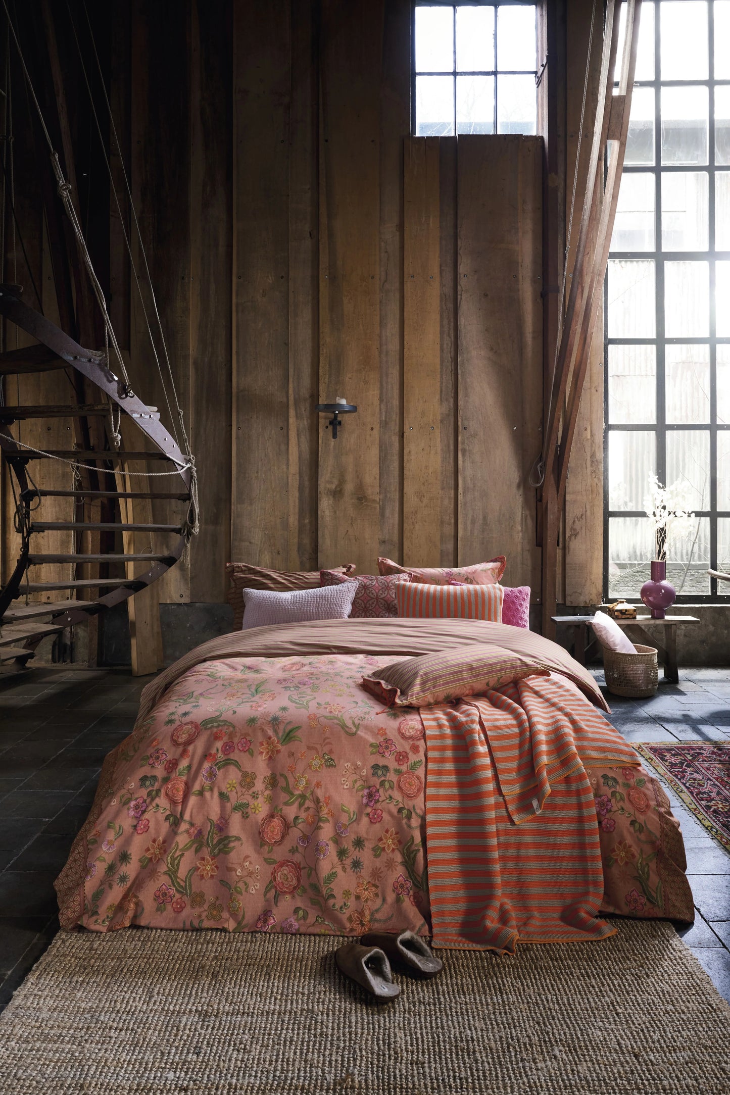Pip Studio Coco Flower Coral percal katoen 200TC dekbedovertrek