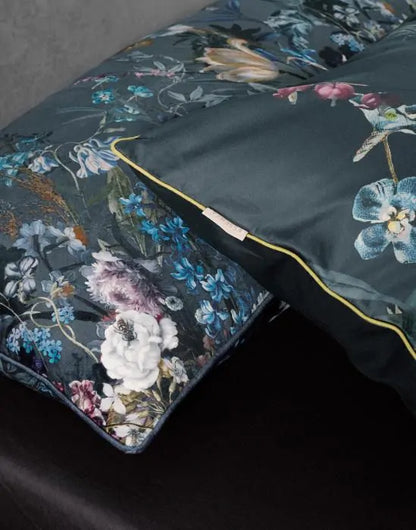 Essenza Eleanor Nightblue katoensatijn 300TC dekbedovertrek