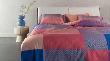 Essenza Femi Summer mauve katoensatijn 220TC dekbedovertrek