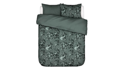 Essenza Florice Balsam Green twill 220TC dekbedovertrek lyocell (Tencel) en katoensatijn