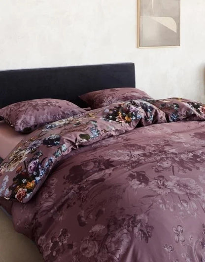 Essenza Isabelle Mauve dekbedovertrek 50% katoensatijn en 50% Lyocell 300TC