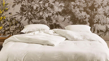 Essenza Minte Oyster dekbedovertrek katoensatijn 300TC