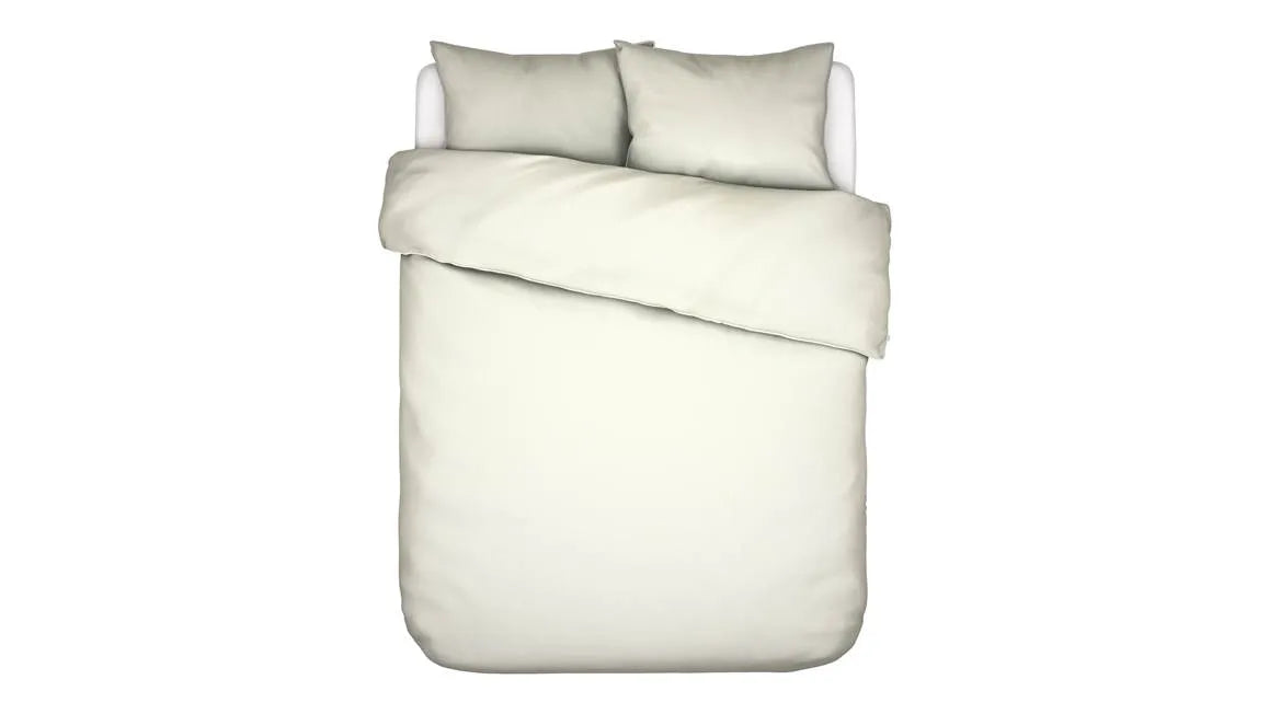 Essenza Minte Oyster dekbedovertrek katoensatijn 300TC