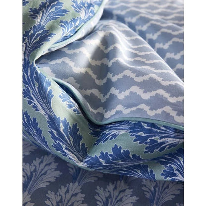 Essenza tesse zen blue katoensatijn 210TC dekbedovertrek ornament
