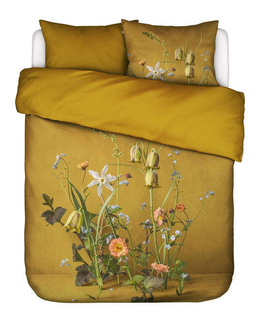 Essenza Ficaria Flower Ochre dekbedovertrek 215TC katoensatijn