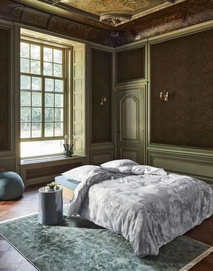 Essenza floor Illusion grey dekbedovertrek katoensatijn 200TC