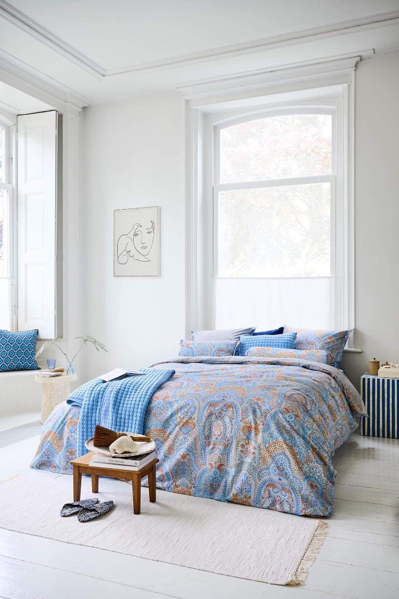 Housse de couette blanche pastel à fleurs Pip Studio Las Flores