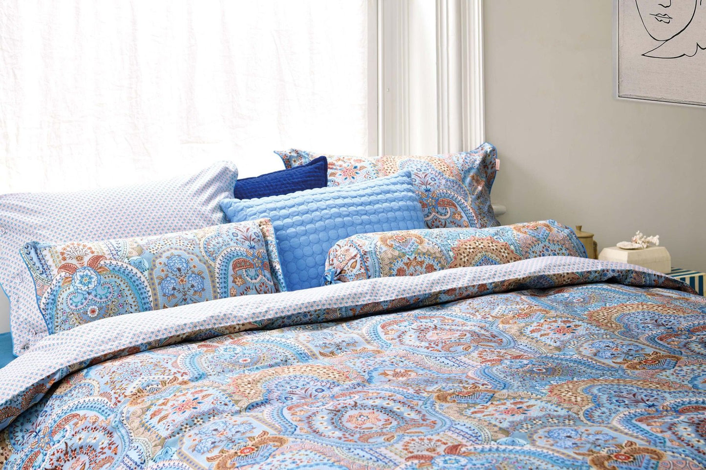 Housse de couette blanche pastel à fleurs Pip Studio Las Flores