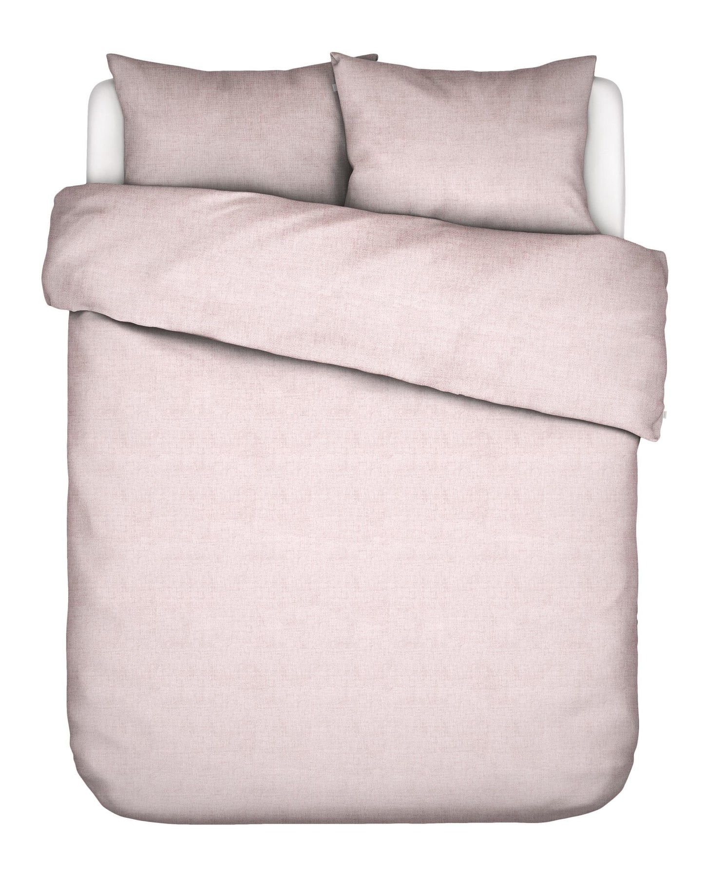 Essenza Jule Woodrose dekbedovertrek garengeverfd chambray katoen met linnenlook