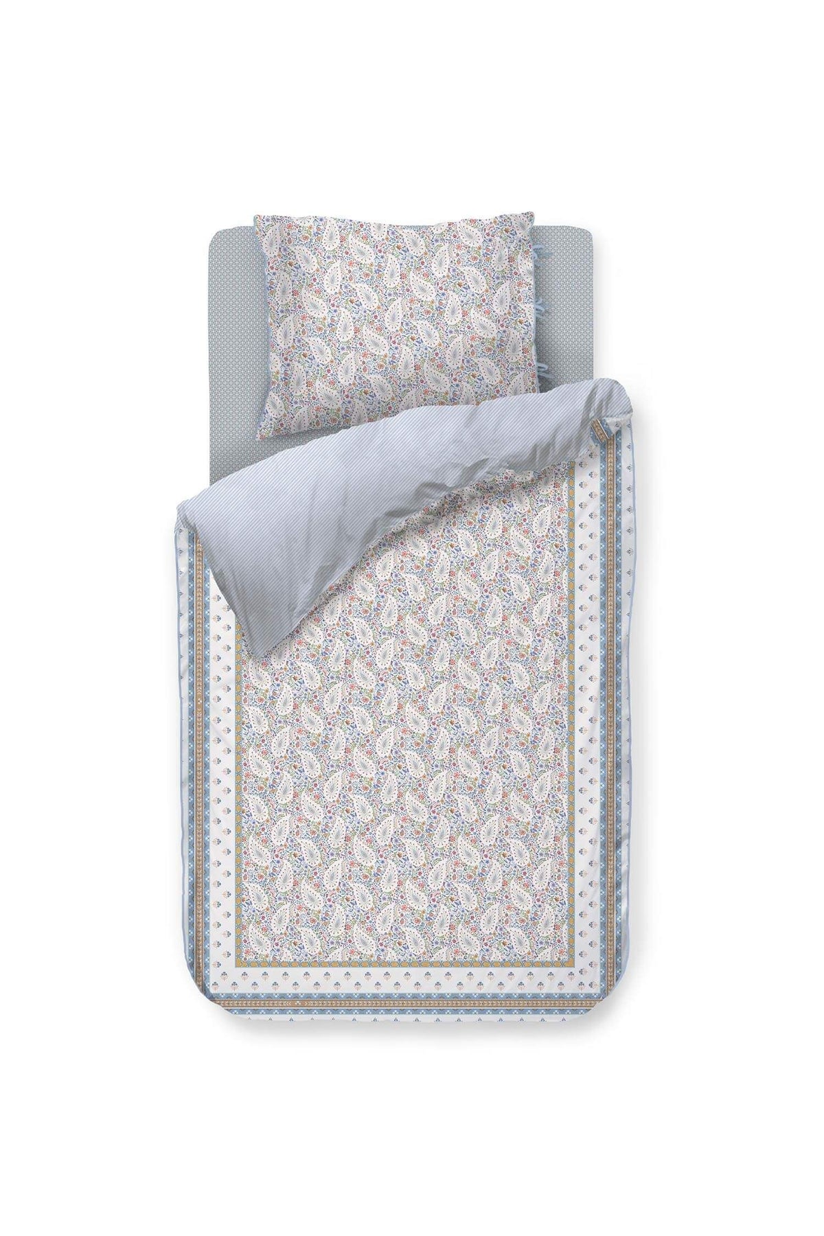 Pip Studio Kairi Bloom Light Blue 200TC percal katoen dekbedovertrek paisley