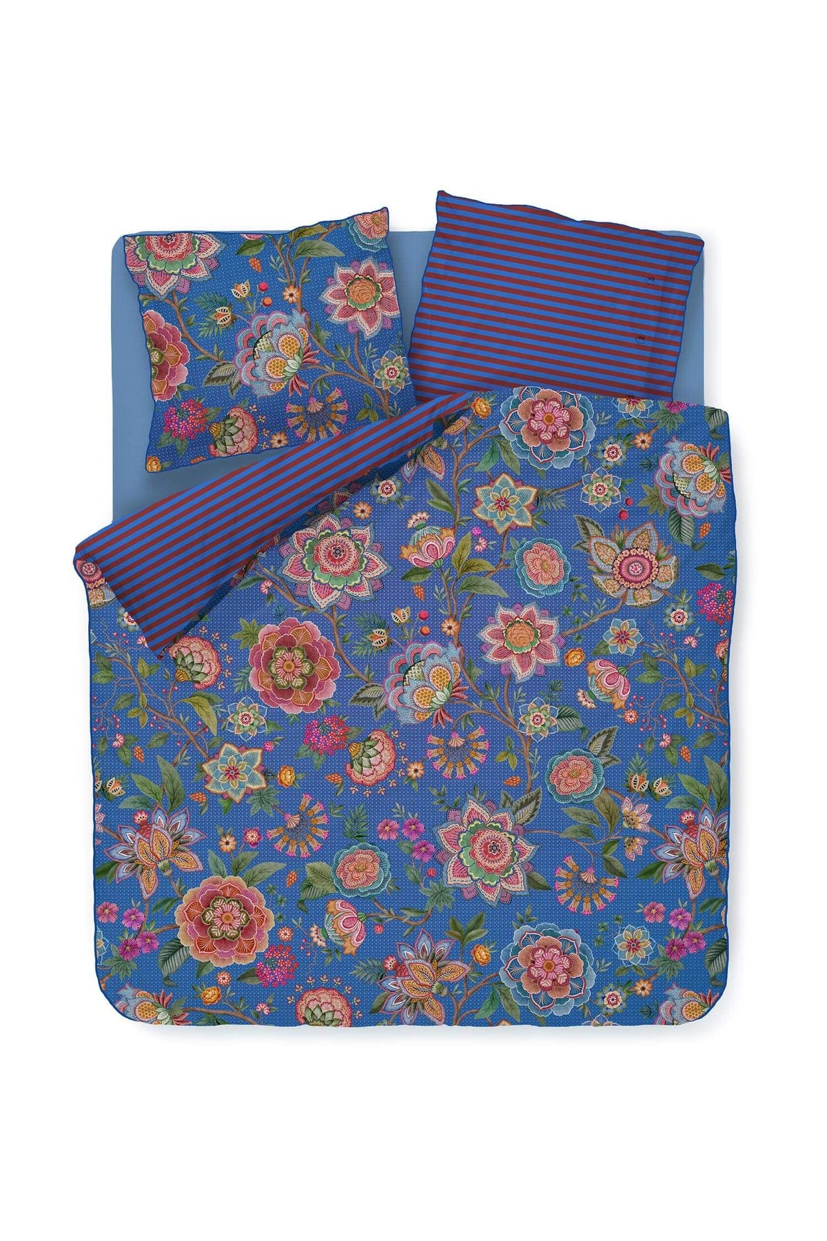 Pip Studio Bombay Bold Dark Blue 200TC percal katoen dekbedovertrek