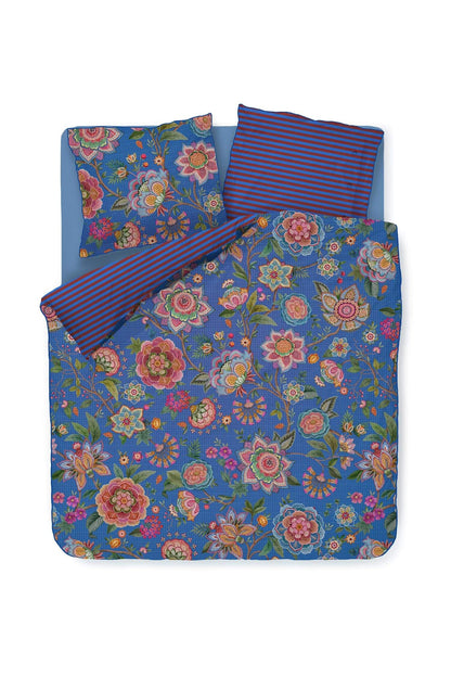 Pip Studio Bombay Bold Dark Blue 200TC percal katoen dekbedovertrek