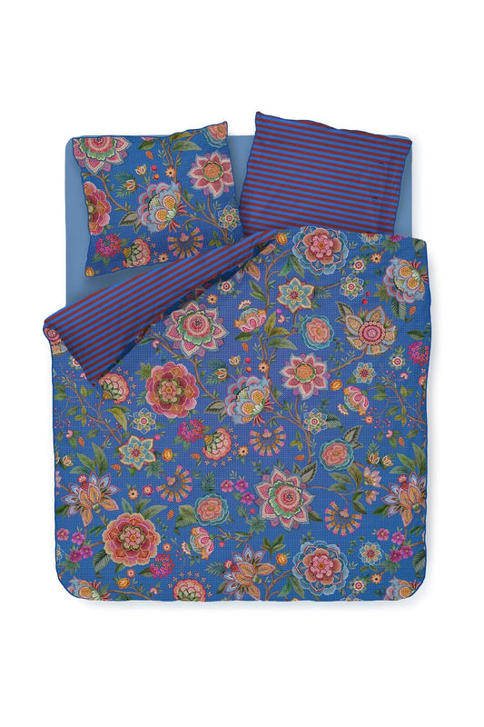 Pip Studio Bombay Bold Dark Blue 200TC percal katoen dekbedovertrek