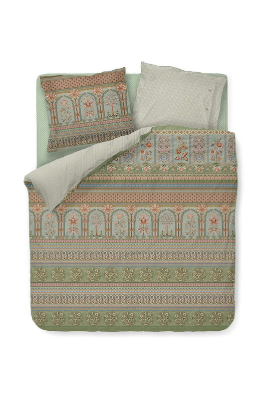 Pip Studio Bollywood Dream Green 200TC percal katoen dekbedovertrek