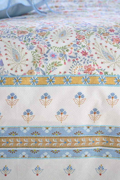 Pip Studio Kairi Bloom Light Blue 200TC percal katoen dekbedovertrek paisley