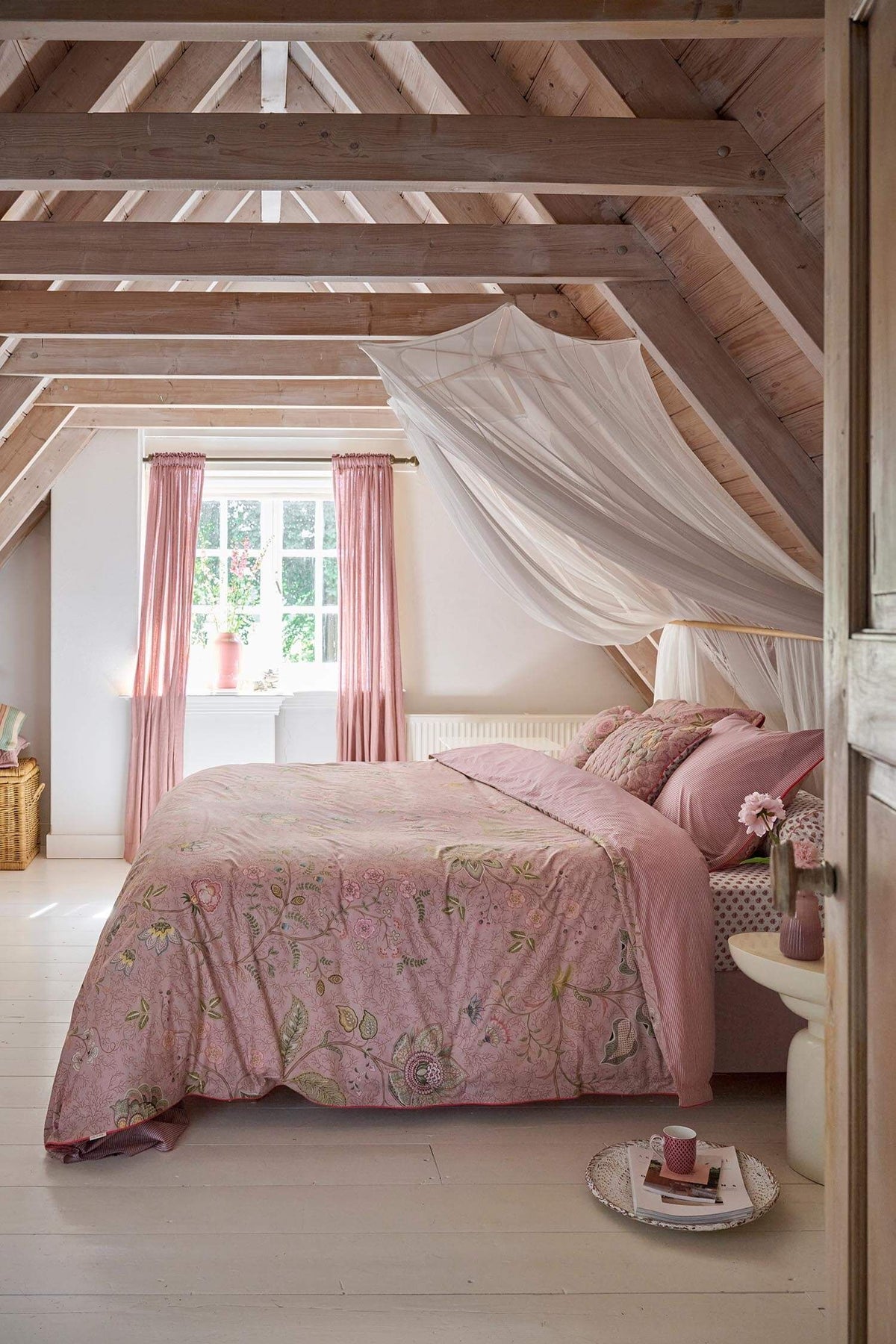 Pip Studio Mumbai Morning Pink perkal katoen 200TC dekbedovertrek