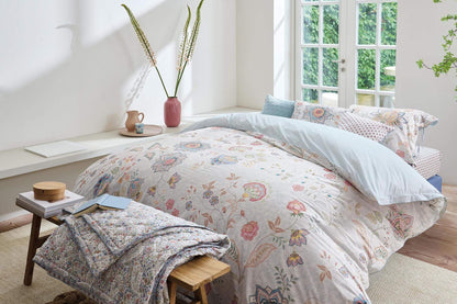 Pip Studio Mumbai Morning Light Blue perkal katoen 200TC dekbedovertrek