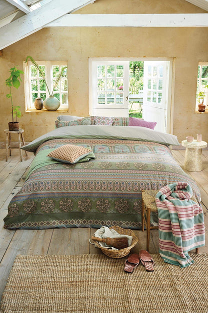 Pip Studio Bollywood Dream Green 200TC percal katoen dekbedovertrek