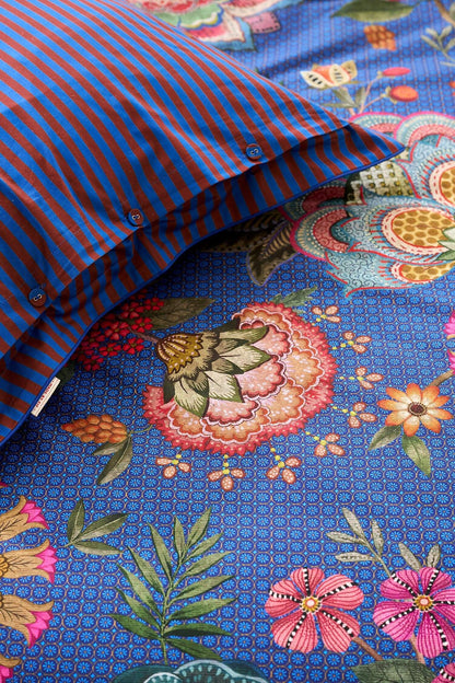 Pip Studio Bombay Bold Dark Blue 200TC percal katoen dekbedovertrek