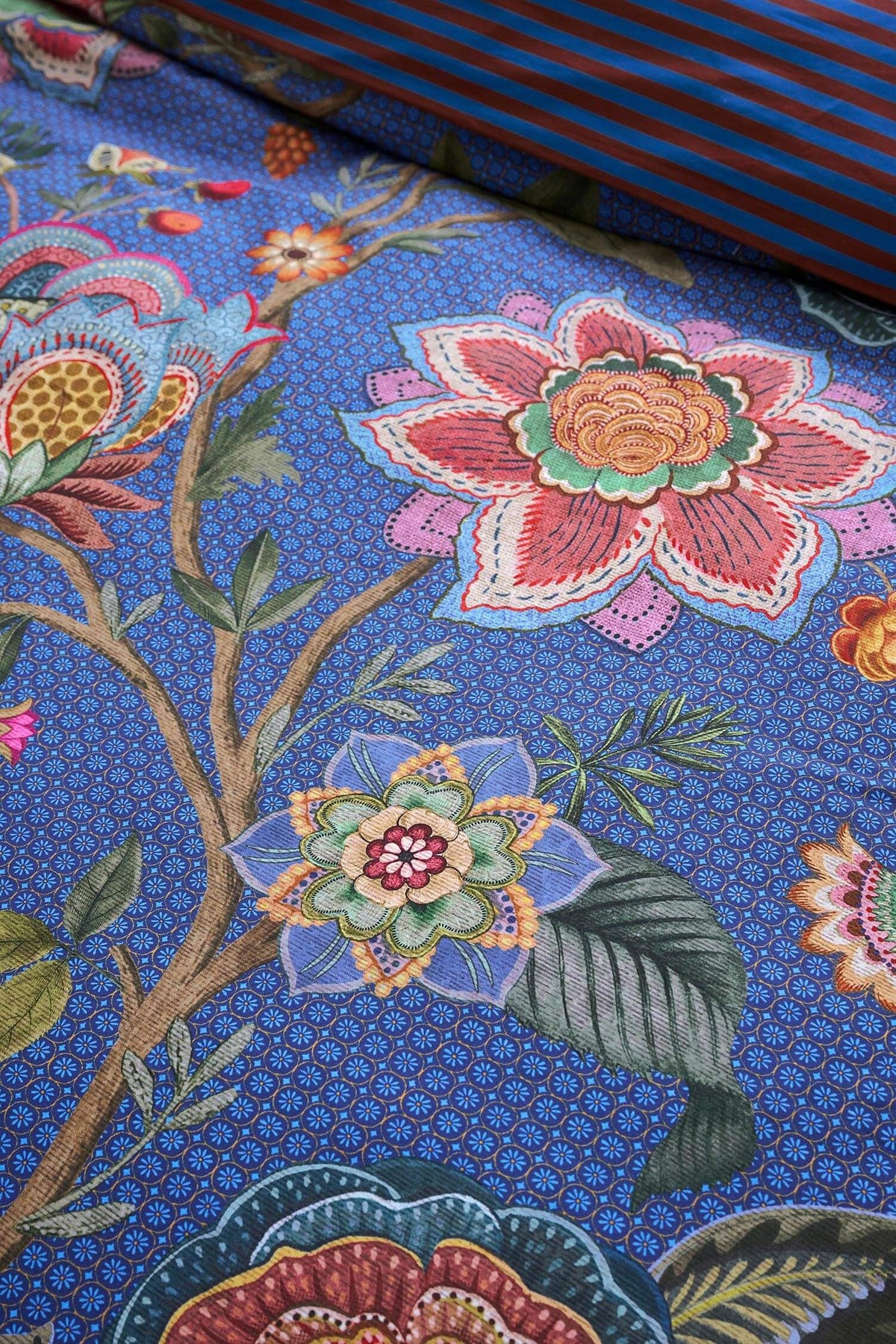 Pip Studio Bombay Bold Dark Blue 200TC percal katoen dekbedovertrek