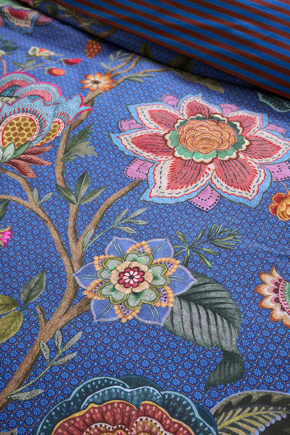 Pip Studio Bombay Bold Dark Blue 200TC percal katoen dekbedovertrek