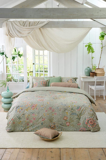 Pip Studio Mumbai Morning Light Green perkal katoen 200TC dekbedovertrek