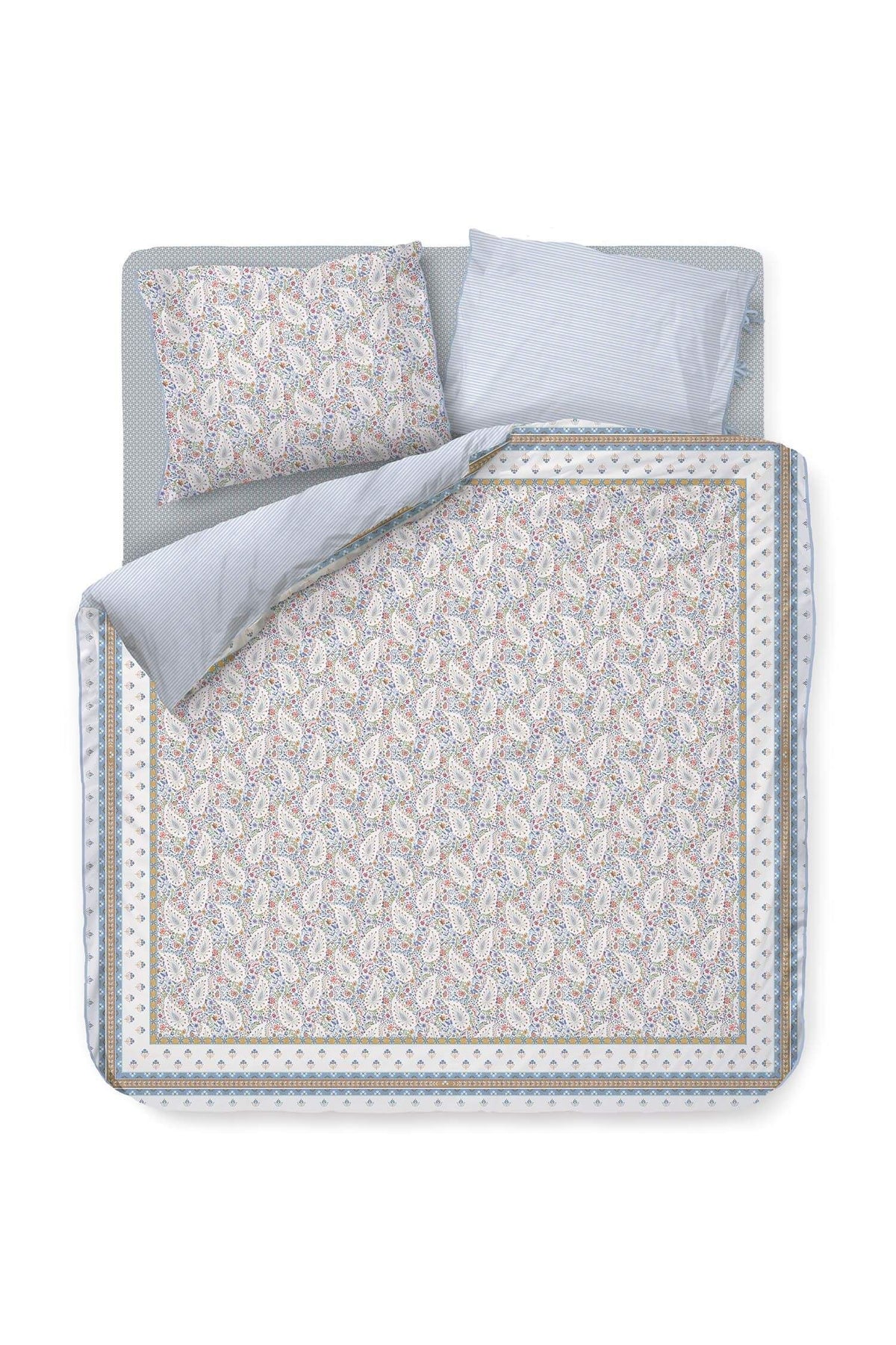 Pip Studio Kairi Bloom Light Blue 200TC percal katoen dekbedovertrek paisley