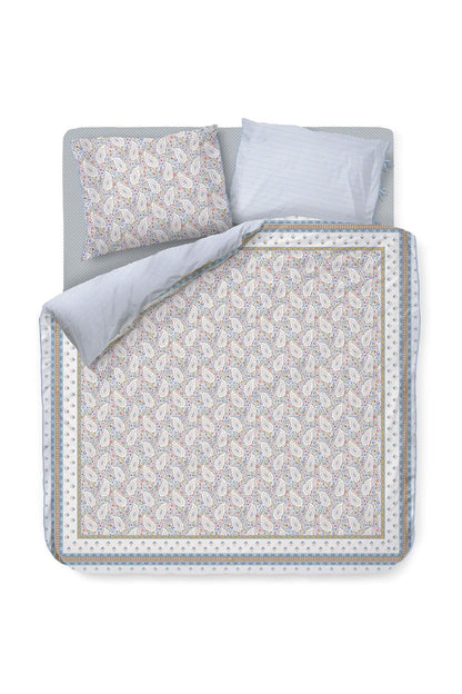 Pip Studio Kairi Bloom Light Blue 200TC percal katoen dekbedovertrek paisley