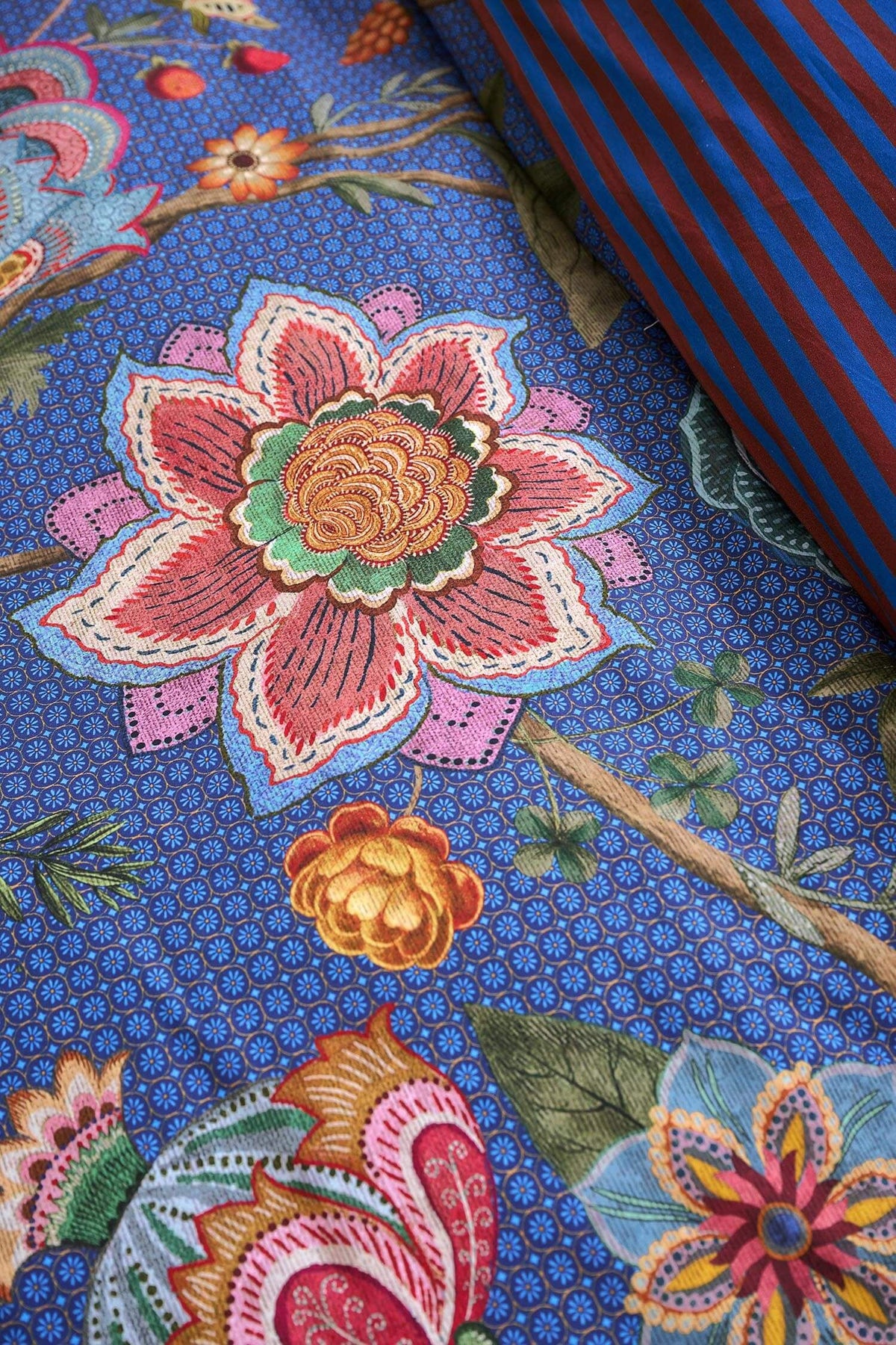 Pip Studio Bombay Bold Dark Blue 200TC percal katoen dekbedovertrek