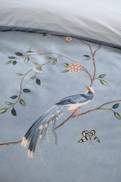 Pip Studio Bamboo Blossom Light Blue 200TC perkalkatoen dekbedovertrek