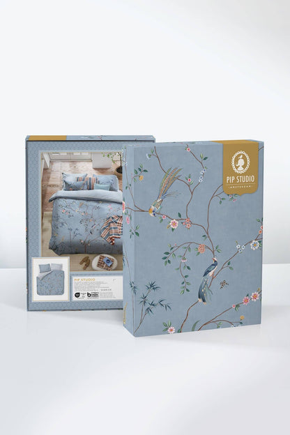 Pip Studio Bamboo Blossom Light Blue 200TC perkalkatoen dekbedovertrek