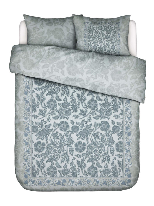Essenza Maere Hazy Blue 300TC katoensatijn dekbedovertrek