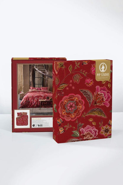 Pip Studio Matata Red 100% katoen twill (flanel) 188TC dekbedovertrek