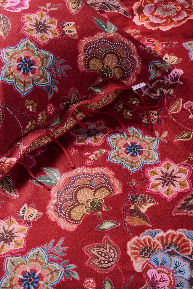 Pip Studio Matata Red 100% katoen twill (flanel) 188TC dekbedovertrek