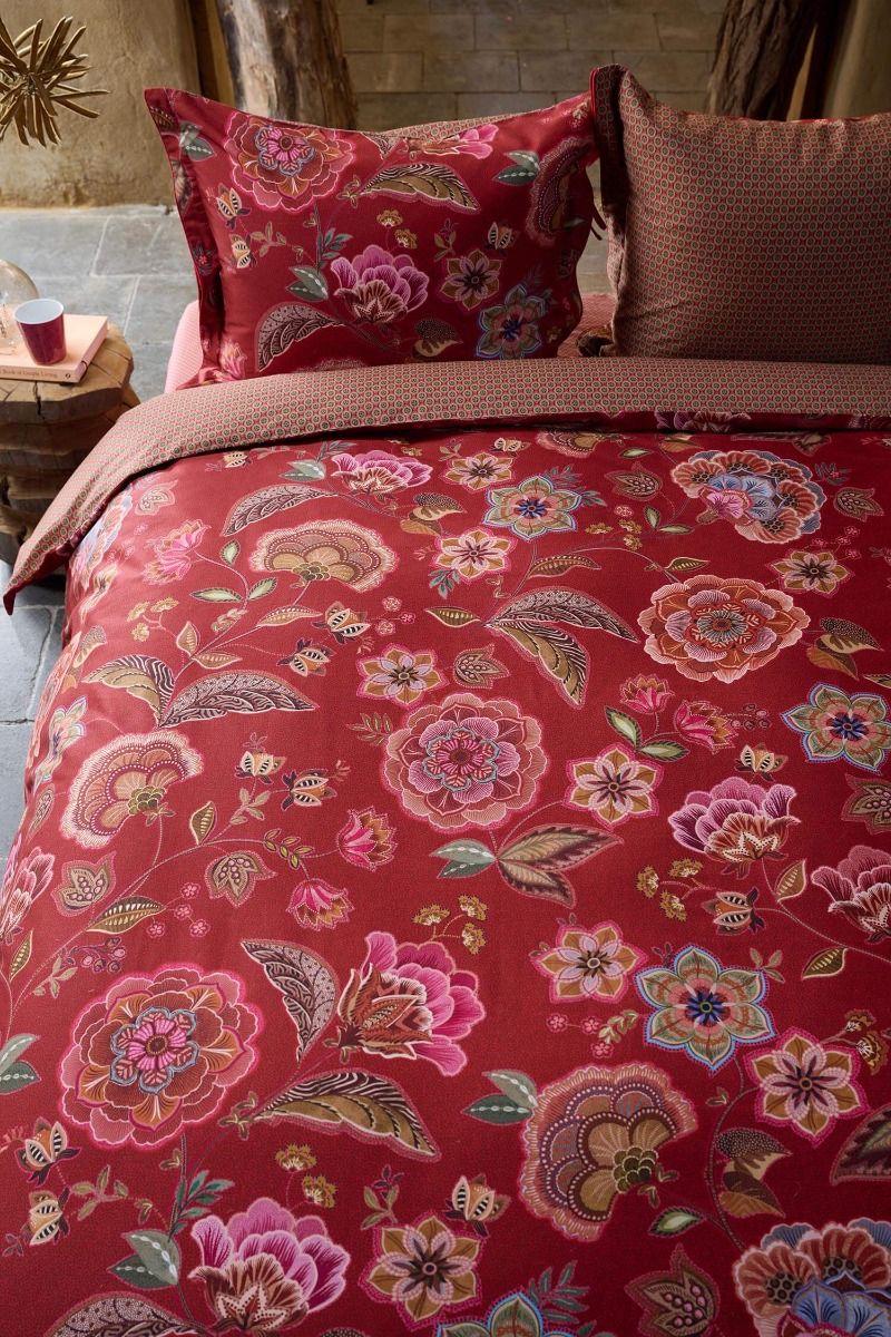 Pip Studio Matata Red 100% katoen twill (flanel) 188TC dekbedovertrek